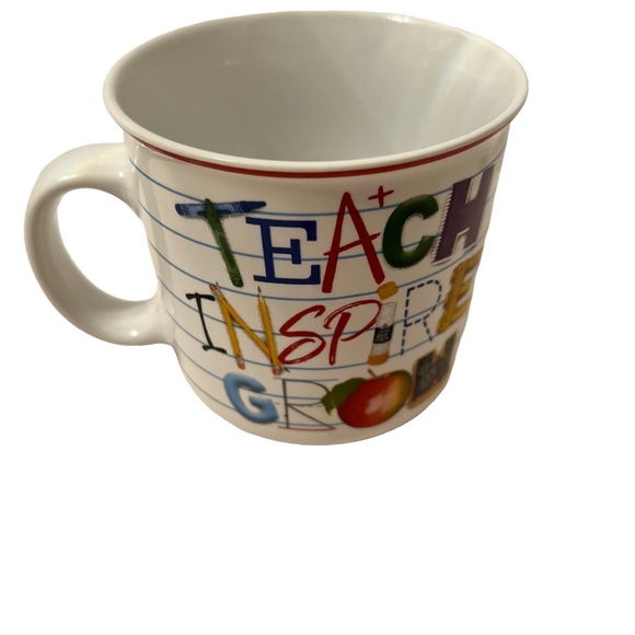 Prima Design Teachers Mug Teach Inspire Grow Mug 16 oz NW0T - Picture 4 of 5